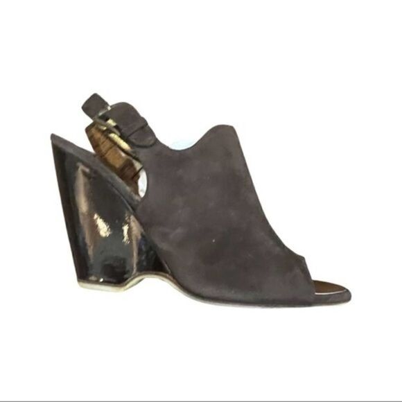 Guiseppe Zanotti Chocolate brown Open toe wedge size 38 - Picture 1 of 13